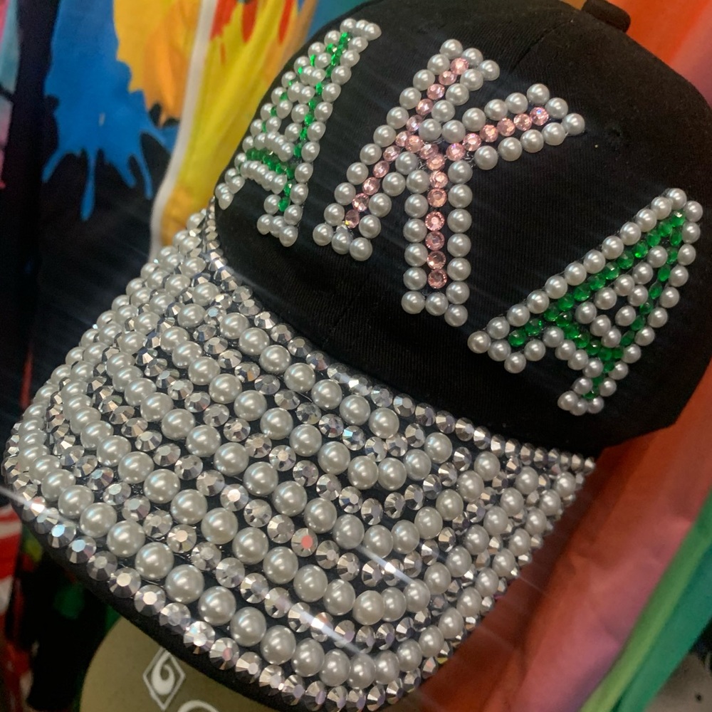 AKA Fashion Bling Studded Rhinestone Crystal Hat